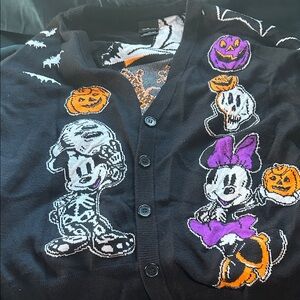 Disney Mickey Mouse Halloween Icons Cardigan